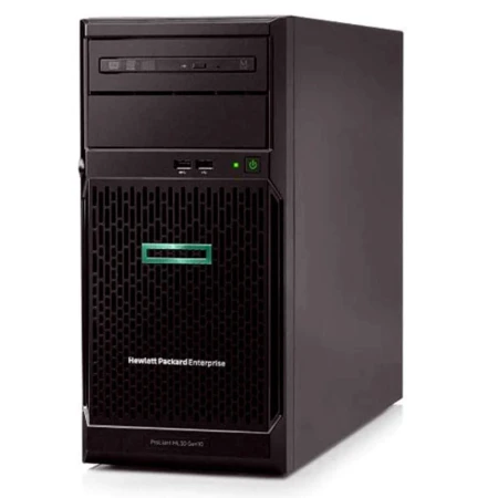 HPE ProLiant ML30 Gen10/Xeon E-2224 4-Core 3.40 GHz/64GB RAM/4x 1TB SATA HDD/PSU, HP, HP tower serveri, HPE ProLiant ML30, refurbished